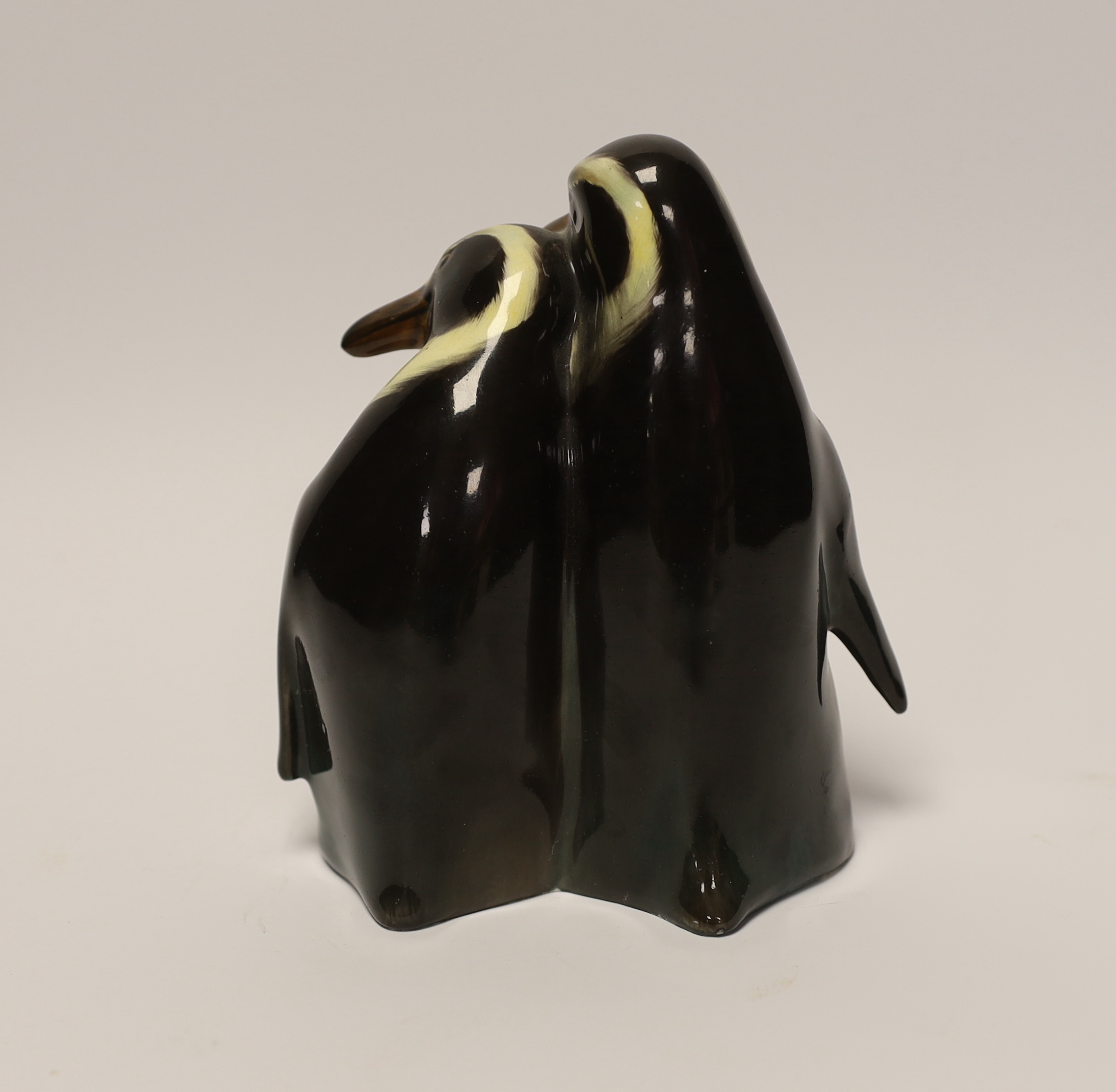 A Royal Doulton figure group of two penguins, 15cm